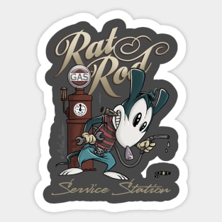 Rat Rod gas Sticker
